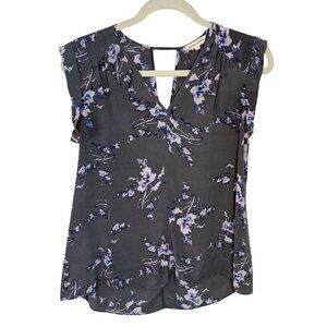 Rebecca Taylor Silk Floral Sleeveless Blouse, 2
